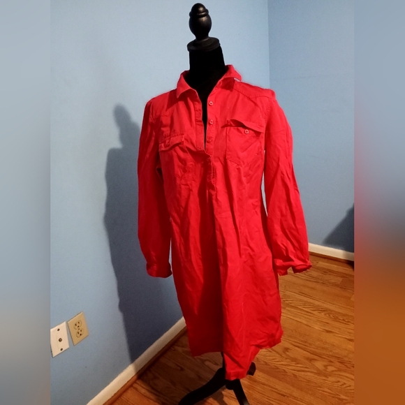 Old Navy Dresses & Skirts - ♥️ NWOT Womens Long Sleeved Red Old Navy Medium Dress Casual Dressy Fun